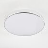 Makak Plafoniera LED Cromo, Bianco, 1-Luce