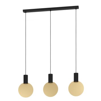 Illuminazione Eglo SARONA Nero, 3-Luci