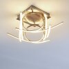 Felin Plafoniera LED Nichel opaco, 1-Luce