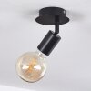 Cacoq Plafoniera Nero, 1-Luce