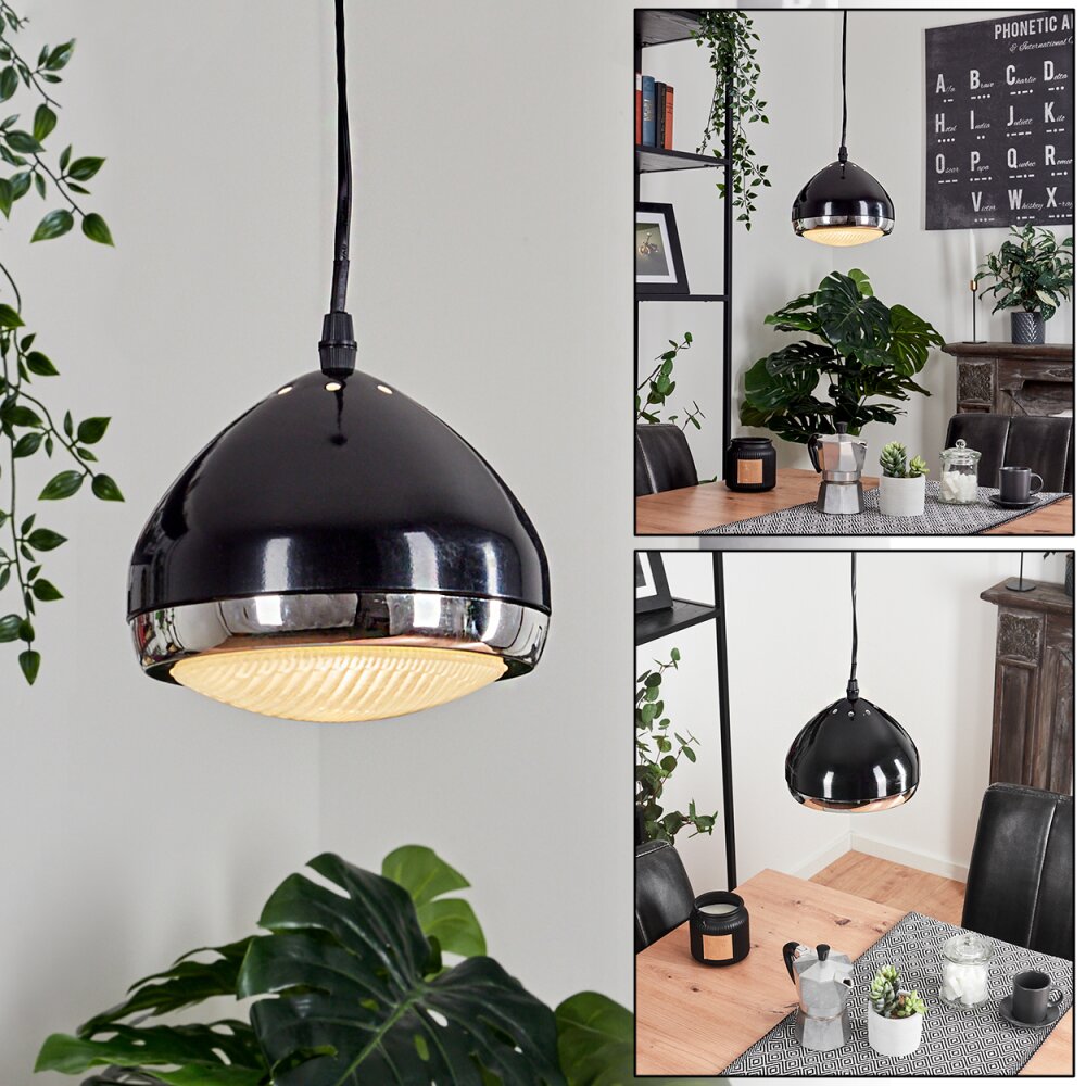 Foverup Lampadario a sospensione Cromo, Nero, 1-Luce main product photo