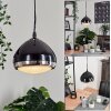 Foverup Lampadario a sospensione Cromo, Nero, 1-Luce
