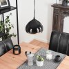 Foverup Lampadario a sospensione Cromo, Nero, 1-Luce