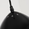 Foverup Lampadario a sospensione Cromo, Nero, 1-Luce