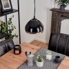 Foverup Lampadario a sospensione Cromo, Nero, 1-Luce