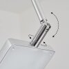 Anneau Plafoniera LED Cromo, Argento, 2-Luci