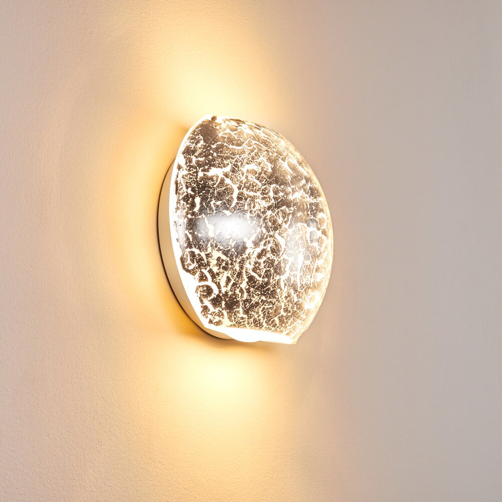 Concha Applique Bianco, 1-Luce