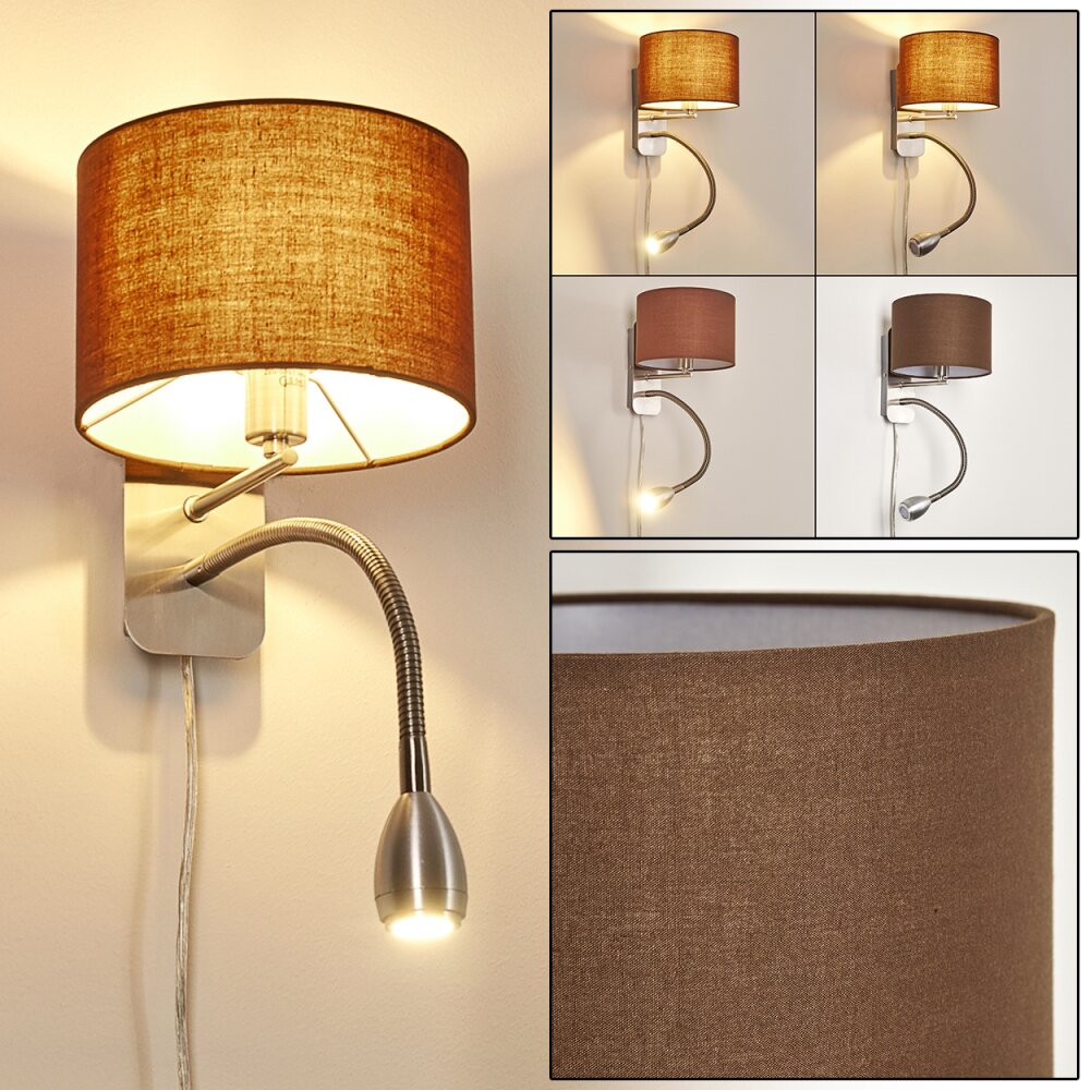 Wiby Applique LED Nichel opaco, 2-Luci main product photo