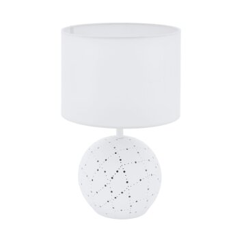 EGLO MONTALBANO Lampada da Tavolo Bianco, 1-Luce