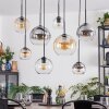 Koyoto Lampadario a sospensione, Lampada a sfera, Lampada a sospensione Ambrato, Chiaro, Grigio fumo, 8-Luci