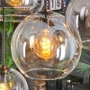 Koyoto Lampadario a sospensione, Lampada a sfera, Lampada a sospensione Ambrato, Chiaro, Grigio fumo, 8-Luci