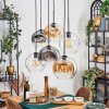 Ripoll Lampadario a sospensione, Lampada a sfera, Lampada a sospensione Ambrato, Chiaro, Grigio fumo, 6-Luci