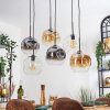 Ripoll Lampadario a sospensione, Lampada a sfera, Lampada a sospensione Ambrato, Chiaro, Grigio fumo, 6-Luci