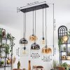 Ripoll Lampadario a sospensione, Lampada a sfera, Lampada a sospensione Ambrato, Chiaro, Grigio fumo, 6-Luci