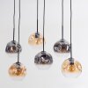Ripoll Lampadario a sospensione, Lampada a sfera, Lampada a sospensione Ambrato, Chiaro, Grigio fumo, 6-Luci