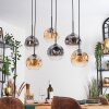 Ripoll Lampadario a sospensione, Lampada a sfera, Lampada a sospensione Ambrato, Chiaro, Grigio fumo, 6-Luci