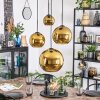 Koyoto Lampadario a sospensione, Lampada a sfera, Lampada a sospensione a cluster Oro, 4-Luci