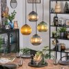 Koyoto Lampadario a sospensione, Lampada a sfera, Lampada a sospensione a cluster Blu, Oro, Verde, 4-Luci
