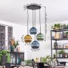 Koyoto Lampadario a sospensione, Lampada a sfera, Lampada a sospensione a cluster Blu, Oro, Verde, 4-Luci