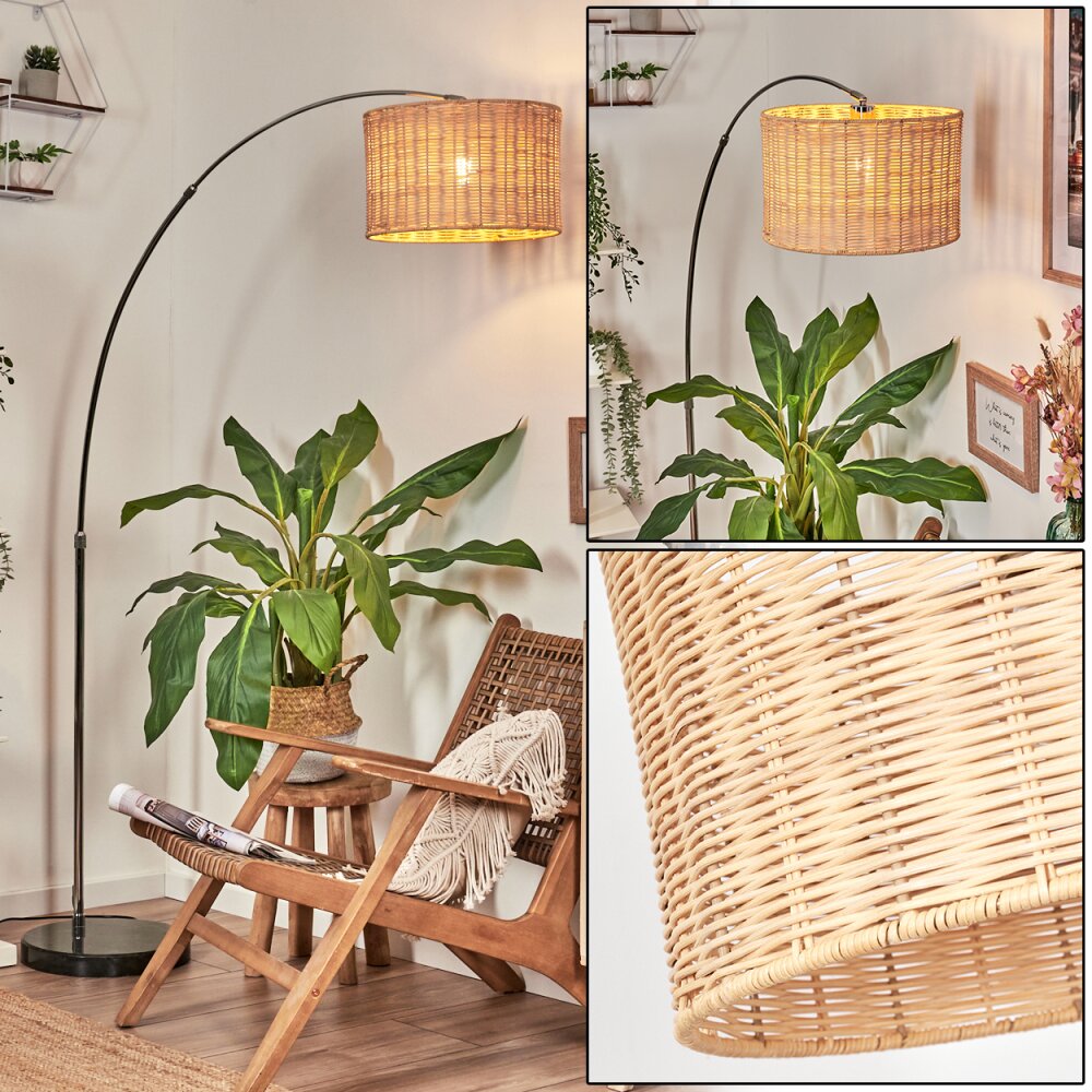 Cavaca Lampada da terra Cromo, Nero, 1-Luce main product photo