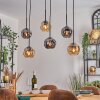Ripoll Lampadario a sospensione, Lampada a sfera, Lampada a sospensione Ambrato, Grigio fumo, 6-Luci