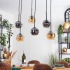Ripoll Lampadario a sospensione, Lampada a sfera, Lampada a sospensione Ambrato, Grigio fumo, 6-Luci