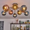 Ripoll Plafoniera, Lampada a sfera Blu, Oro, Ramato, 10-Luci