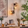 Koyoto Lampada a sfera, Applique Ambrato, Chiaro, Grigio fumo, 3-Luci