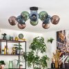 Koyoto Plafoniera, Lampada a sfera 85 cm Blu, Verde, Ramato, 10-Luci