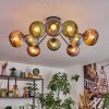 Koyoto Plafoniera, Lampada a sfera 85 cm Blu, Verde, Ramato, 10-Luci
