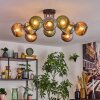 Koyoto Plafoniera, Lampada a sfera 85 cm Blu, Verde, Ramato, 10-Luci