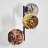 Ripoll Lampada a sfera, Applique Oro, Ramato, Grigio fumo, 3-Luci