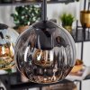 Koyoto Lampadario a sospensione, Lampada a sfera, Lampada a sospensione Ambrato, Grigio fumo, 6-Luci