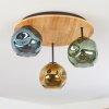 Ripoll Plafoniera, Lampada a sfera Écru, Nero, 3-Luci