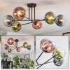 Gastor Plafoniera, Lampada a sfera 50 cm Blu, Verde, Chiaro, Ramato, 6-Luci