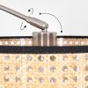 Ramila Lampada da terra Nichel opaco, Nero, 1-Luce