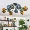 Ripoll Plafoniera, Lampada a sfera Blu, Oro, Verde, 10-Luci