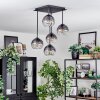 Koyoto Plafoniera, Lampada a sfera Chiaro, Grigio fumo, 5-Luci