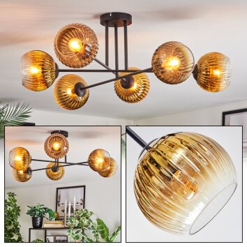 Koyoto Plafoniera, Lampada a sfera 78 cm Oro, Chiaro, 6-Luci