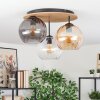 Koyoto Plafoniera, Lampada a sfera Écru, Nero, 3-Luci