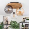 Koyoto Plafoniera, Lampada a sfera Écru, Nero, 3-Luci