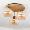 Koyoto Plafoniera, Lampada a sfera Écru, Nero, 3-Luci