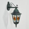 Hongkong Lampada da parete per esterno, Applique Verde, Nero, 1-Luce