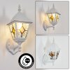 Naofe Lampada da parete per esterno, Applique Bianco, 1-Luce
