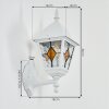 Naofe Lampada da parete per esterno, Applique Bianco, 1-Luce