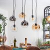 Ripoll Lampadario a sospensione, Lampada a sfera, Lampada a sospensione Ambrato, Chiaro, Grigio fumo, 6-Luci