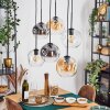 Ripoll Lampadario a sospensione, Lampada a sfera, Lampada a sospensione Ambrato, Chiaro, Grigio fumo, 6-Luci