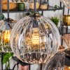 Koyoto Lampadario a sospensione, Lampada a sfera, Lampada a sospensione Ambrato, Chiaro, Grigio fumo, 6-Luci