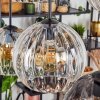Koyoto Lampadario a sospensione, Lampada a sfera, Lampada a sospensione Ambrato, Chiaro, Grigio fumo, 6-Luci