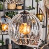 Koyoto Lampadario a sospensione, Lampada a sfera, Lampada a sospensione Ambrato, Chiaro, Grigio fumo, 6-Luci